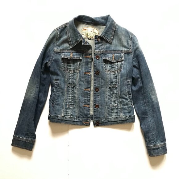 Joe's Jeans Jackets & Blazers - Joe's Jean Jacket Denim Womens Medium Blue Button Down Long Sleeve Cotton Collar